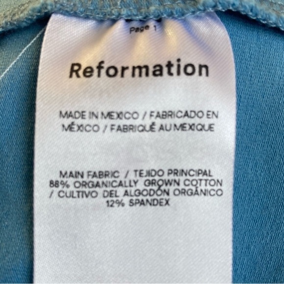 Reformation Alden Stretch Knit Mini Dress Sleeveless Dusk Blue Small - Picture 12 of 15